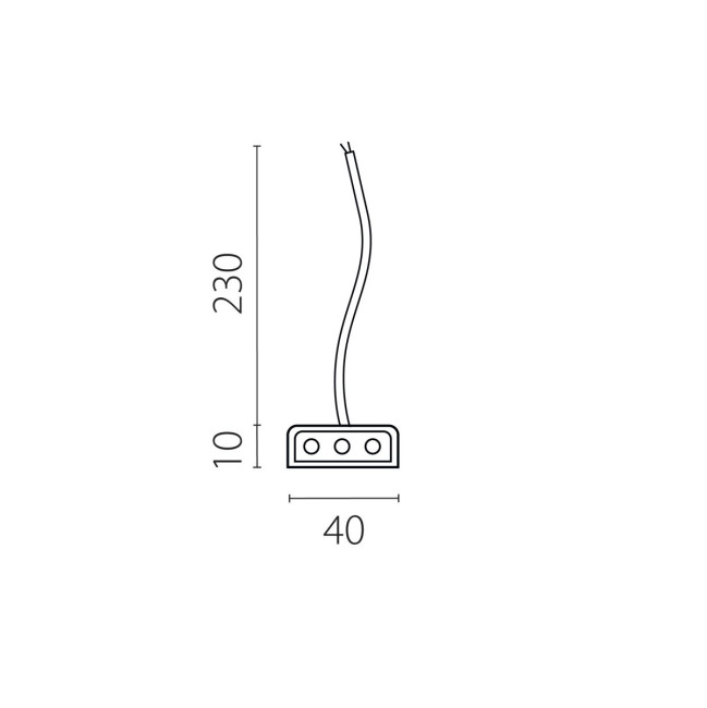 Подвод питания к 456ххх (0,3м) Lightstar Trito 456002 Подвод питания к 456ххх (0,3м) Lightstar Trito 456002