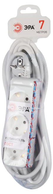 Удлинитель электрический Эра U-3e-7m-3x1,5 Б0044034 Удлинитель электрический Эра U-3e-7m-3x1,5 Б0044034