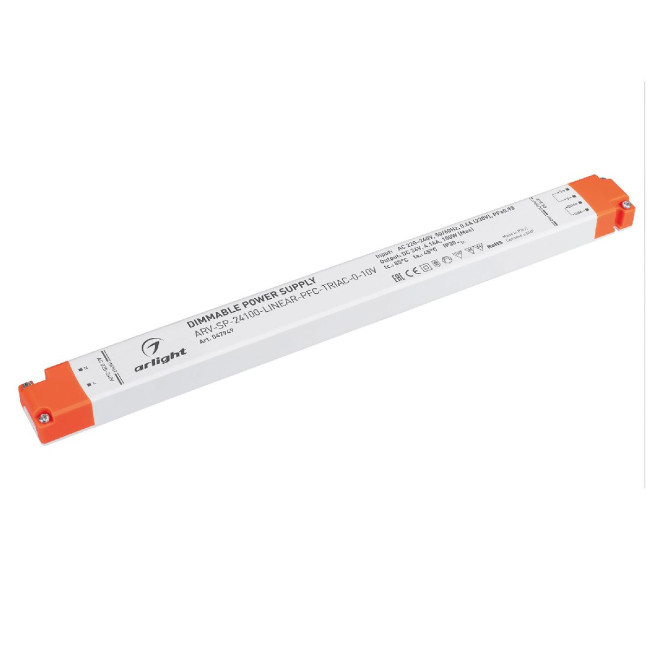 Блок питания Arlight ARV-SP-24100-LINEAR-PFC-TRIAC-0-10V (24V, 4.16A, 100W) 047949 Блок питания Arlight ARV-SP-24100-LINEAR-PFC-TRIAC-0-10V (24V, 4.16A, 100W) 047949