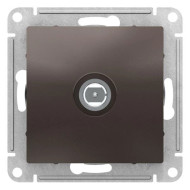 Розетка антенная одиночная TV коннектор, механизм Systeme Electric AtlasDesign Мокко ATN000693