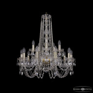 Подвесная люстра Bohemia Ivele Crystal 1402/10+5/240/h-75 G Подвесная люстра Bohemia Ivele Crystal 1402/10+5/240/h-75 G