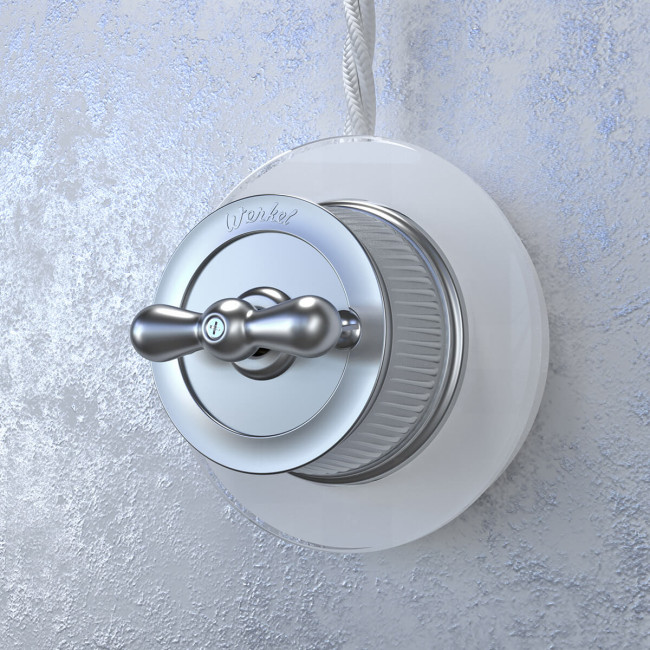 Выключатель Werkel на 4 положения двухклавишный Retro матовый хром WL19-01-05 4690389143427 Выключатель Werkel на 4 положения двухклавишный Retro матовый хром WL19-01-05 4690389143427