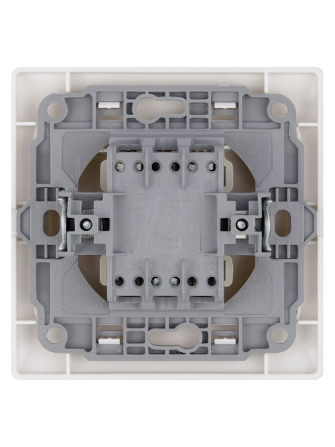 Выключатель двухклавишный с подсветкой Ильмень TDM Electric SQ1823-0004