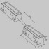Коннектор питания угловой гибкий Maytoni Technical Magnetic track system Exility Accessories for tracks Exility TRA034CPC-42B-15-1 Коннектор питания угловой гибкий Maytoni Technical Magnetic track system Exility Accessories for tracks Exility TRA034CPC-42B-15-1