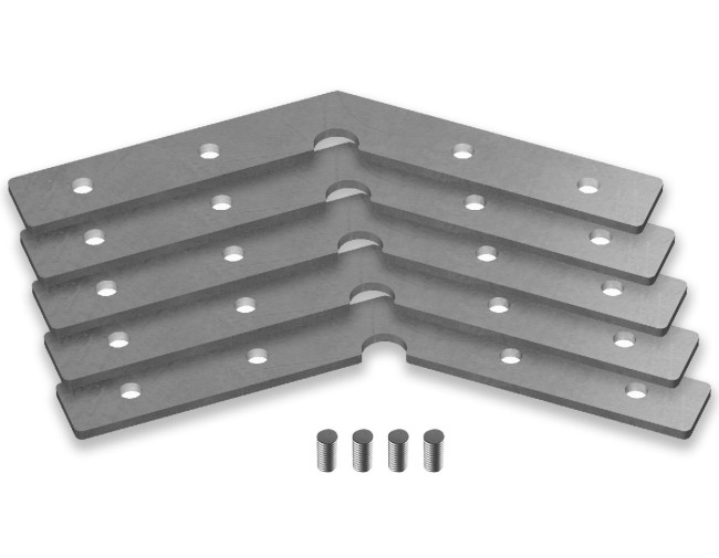 Соединитель угловой (5 шт.) Ambrella Light Profile System GP8054 Соединитель угловой (5 шт.) Ambrella Light Profile System GP8054