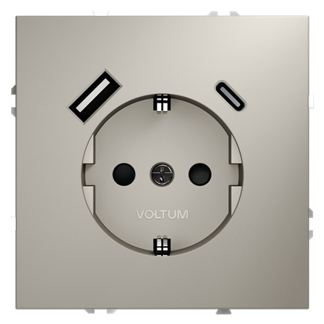 Розетка с USB, A+C Voltum S70 VLS040503 (кашемир) Розетка с USB, A+C Voltum S70 VLS040503 (кашемир)
