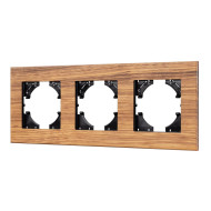Рамка на 3 поста из натурального дерева Arlight FRM-XSILO-WD-3-SNL 051276