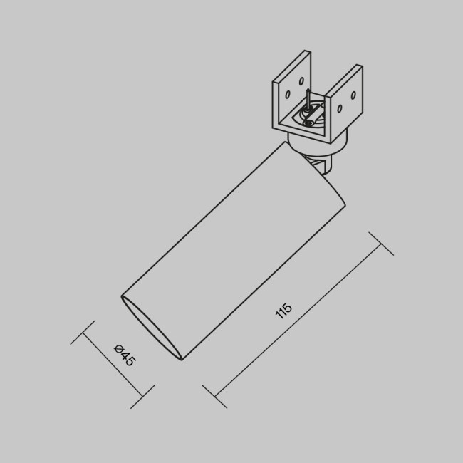 Уличный трековый светильник Maytoni Focus Led Elasity IP O-TR01-1-S-8WW3K Уличный трековый светильник Maytoni Focus Led Elasity IP O-TR01-1-S-8WW3K