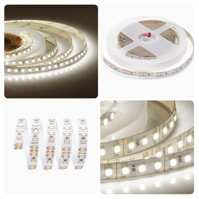 Светодиодная лента Apeyron Стандарт 12В 2835 14,4Вт/м 3000К 5м IP20 00-51 Светодиодная лента Apeyron Стандарт 12В 2835 14,4Вт/м 3000К 5м IP20 00-51