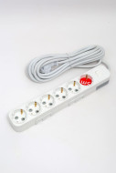Удлинитель с/з 6вх с защитными шторками ELBI Myra 527-010205-621 Удлинитель с/з 6вх с защитными шторками ELBI Myra 527-010205-621