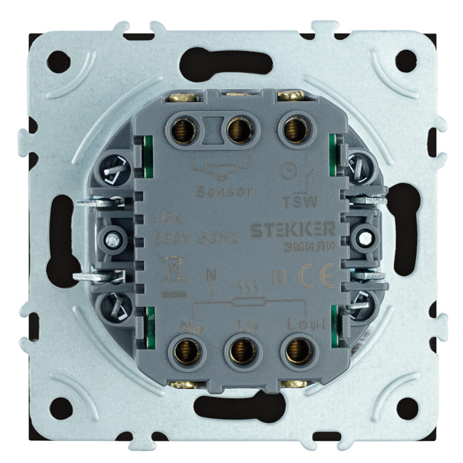 Терморегулятор механический Stekker Эмили RSW00-5120-05 черный уголь, soft touch 50713 Терморегулятор механический Stekker Эмили RSW00-5120-05 черный уголь, soft touch 50713