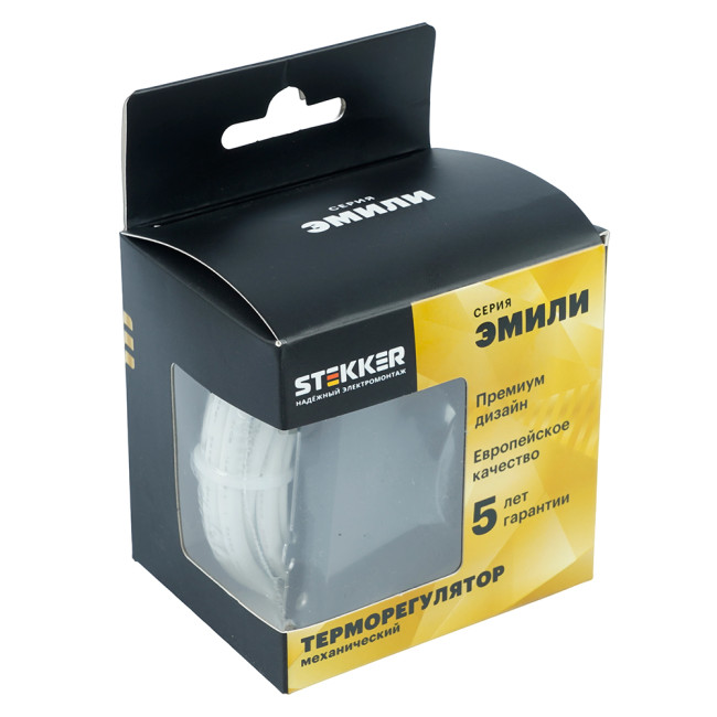 Терморегулятор механический Stekker Эмили RSW00-5120-05 черный уголь, soft touch 50713 Терморегулятор механический Stekker Эмили RSW00-5120-05 черный уголь, soft touch 50713