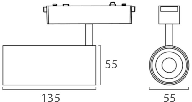 Трековый магнитный светильник Italline Kreator IT09-9018 black 4000K Трековый магнитный светильник Italline Kreator IT09-9018 black 4000K