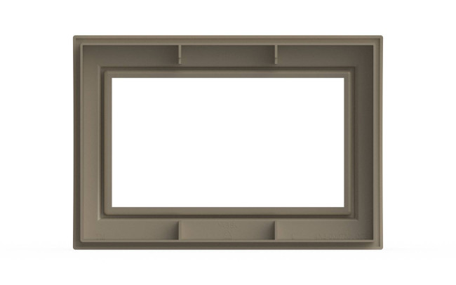 Рамка для двухместной розетки с заземлением ELBI Zena 608-012500-907 Рамка для двухместной розетки с заземлением ELBI Zena 608-012500-907