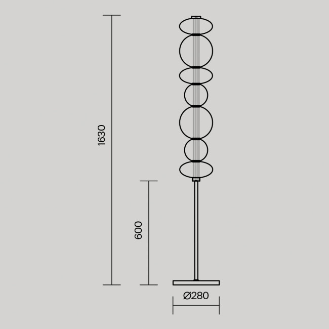 Торшер Maytoni Futuro MOD307FL-L40B3K Торшер Maytoni Futuro MOD307FL-L40B3K