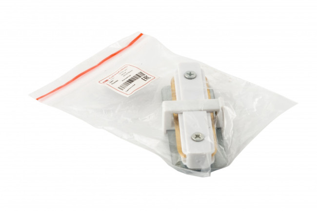 Коннектор прямой Denkirs DK Track White TR1101-WH Коннектор прямой Denkirs DK Track White TR1101-WH
