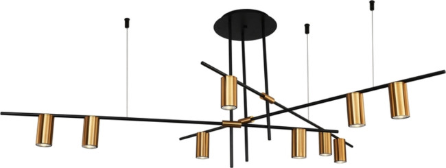 Люстра на штанге Indigo Breve 12023/9R Black V000028 Люстра на штанге Indigo Breve 12023/9R Black V000028