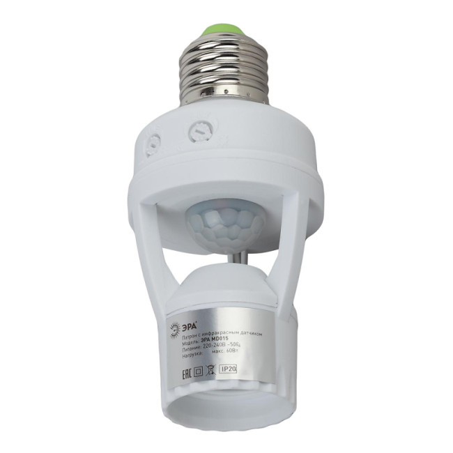 Датчик движения инфракрасный ЭРА MD 015 Б0043792 Датчик движения инфракрасный ЭРА MD 015 Б0043792