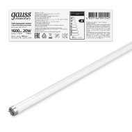 Лампа светодиодная Gauss G13 20W 6500K матовая 93039 Лампа светодиодная Gauss G13 20W 6500K матовая 93039