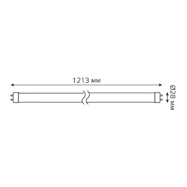 Лампа светодиодная Gauss G13 20W 6500K матовая 93039 Лампа светодиодная Gauss G13 20W 6500K матовая 93039