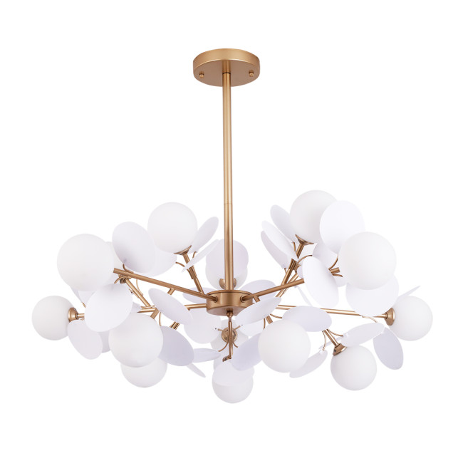 Люстра на штанге Arte Lamp Peacock A1369SP-15SG Люстра на штанге Arte Lamp Peacock A1369SP-15SG