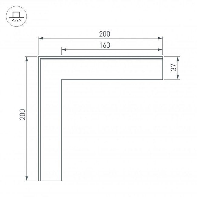 Соединитель профиля Arlight SL-LINIA 030105