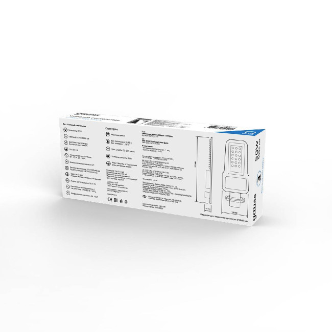 Уличный светодиодный консольный светильник Gauss Qplus 629535350 Уличный светодиодный консольный светильник Gauss Qplus 629535350