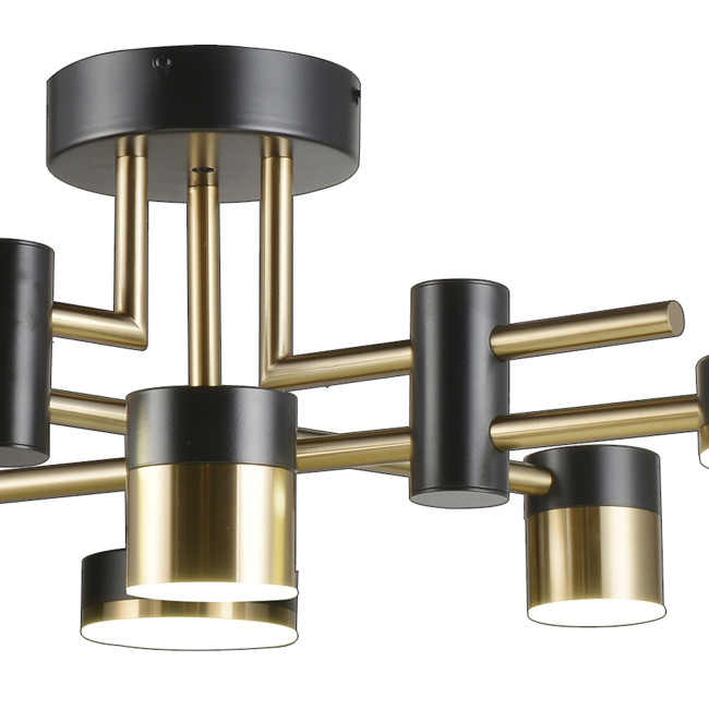 Потолочная люстра Natali Kovaltseva LED LAMPS 81368 GOLD BLACK Потолочная люстра Natali Kovaltseva LED LAMPS 81368 GOLD BLACK