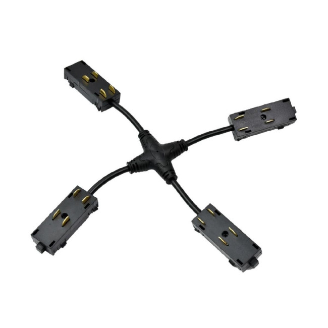 Коннектор питания Х-образный Aployt Magnetic track 220 APL.0280.00.05 Коннектор питания Х-образный Aployt Magnetic track 220 APL.0280.00.05