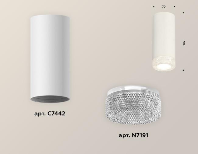 Накладной светильник Ambrella Light Techno XS7442010 (C7442, N7191) Накладной светильник Ambrella Light Techno XS7442010 (C7442, N7191)