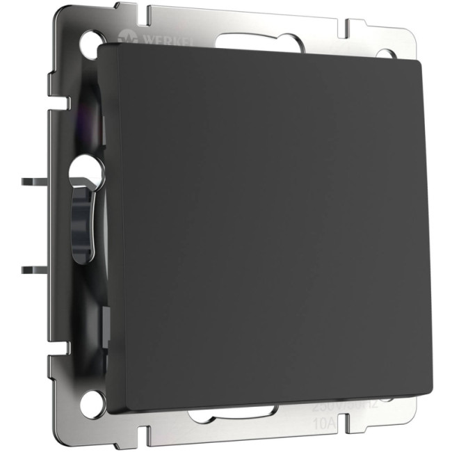 Перекрестный переключатель Werkel одноклавишный черный матовый W1113008 4690389156687 Перекрестный переключатель Werkel одноклавишный черный матовый W1113008 4690389156687