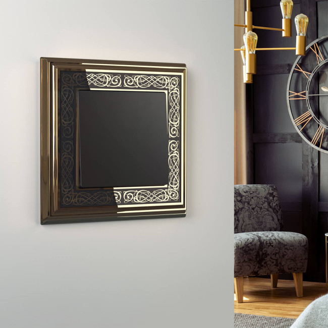 Перекрестный переключатель Werkel одноклавишный черный матовый W1113008 4690389156687 Перекрестный переключатель Werkel одноклавишный черный матовый W1113008 4690389156687