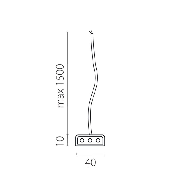 Подвод питания к 456ххх (1,5м) Lightstar Trito 456003 Подвод питания к 456ххх (1,5м) Lightstar Trito 456003