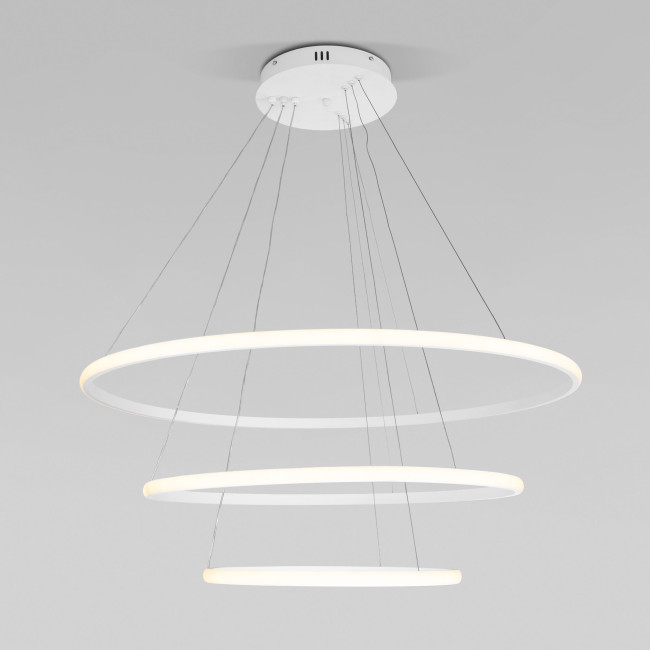 Подвесная люстра Eurosvet Collars 90264/3 белый Подвесная люстра Eurosvet Collars 90264/3 белый