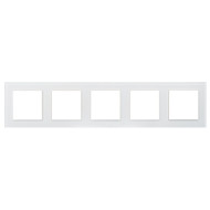 Рамка на 5 постов Arlight FRM-GLARE-GS-5-WH 043805 Рамка на 5 постов Arlight FRM-GLARE-GS-5-WH 043805