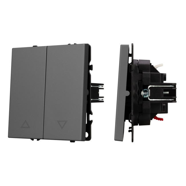 Механизм выключателя управления шторами Arlight SWT-NOBE-MKR2-SFPL-GR (230V, 10A) 054275 Механизм выключателя управления шторами Arlight SWT-NOBE-MKR2-SFPL-GR (230V, 10A) 054275