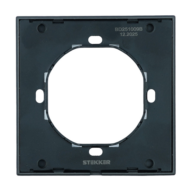 Рамка 1-местная Stekker Мия PFR00-3001-05 черный бархат 50461