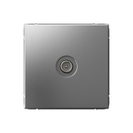 TV Розетка оконечная 1DB Systeme Electric ArtGallery Сталь GAL000991
