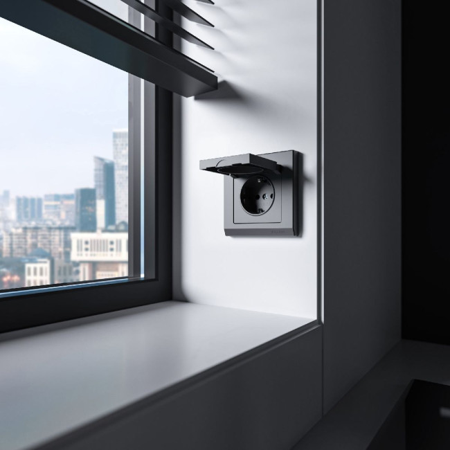 Розетка с защитной крышкой Werkel 4690389213182 W1171264 a069592 Розетка с защитной крышкой Werkel 4690389213182 W1171264 a069592