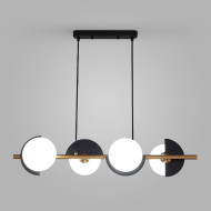 Подвесная люстра Eurosvet Moity 70149/4 черный/латунь a064820 Подвесная люстра Eurosvet Moity 70149/4 черный/латунь a064820