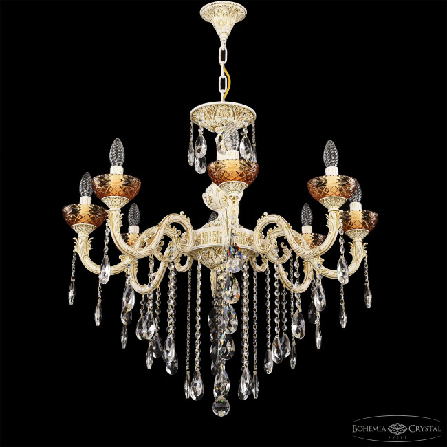 Подвесная люстра Bohemia Ivele Crystal AL79101/8/250 B WMG P Amber/M-1F Подвесная люстра Bohemia Ivele Crystal AL79101/8/250 B WMG P Amber/M-1F