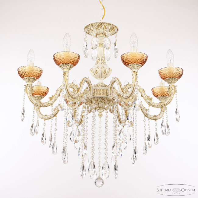 Подвесная люстра Bohemia Ivele Crystal AL79101/8/250 B WMG P Amber/M-1F Подвесная люстра Bohemia Ivele Crystal AL79101/8/250 B WMG P Amber/M-1F
