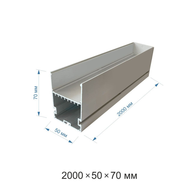 Профиль П-образный подвесной Apeyron ширина ленты до 40мм 08-26-01 Профиль П-образный подвесной Apeyron ширина ленты до 40мм 08-26-01