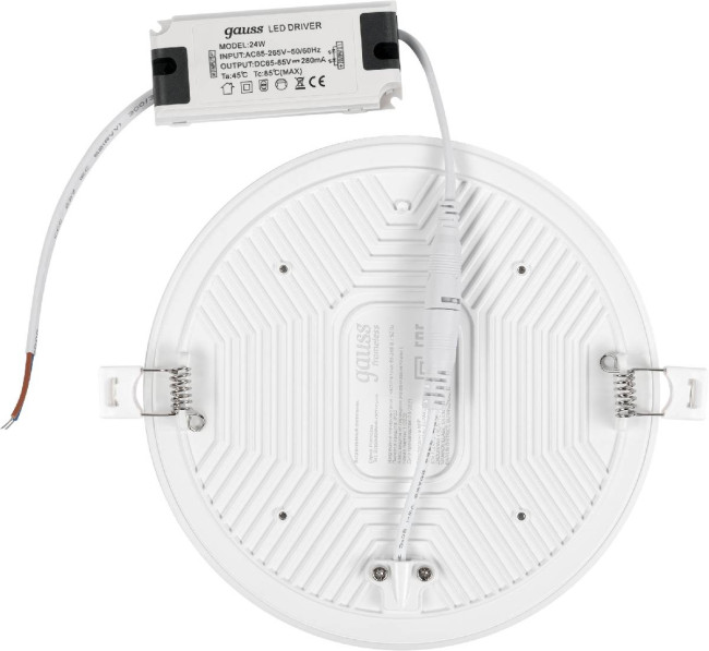 Встраиваемый светодиодный светильник Gauss Frameless круг 967511224 Встраиваемый светодиодный светильник Gauss Frameless круг 967511224