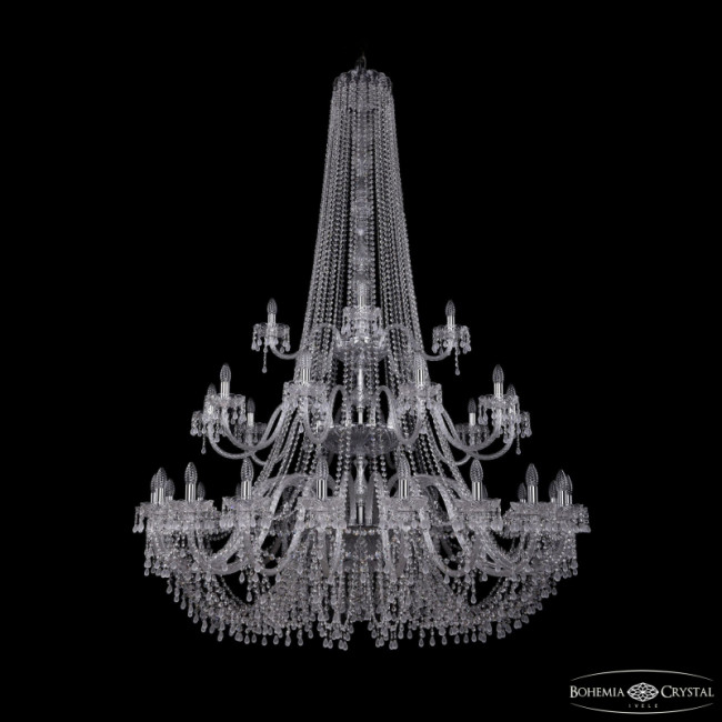 Подвесная люстра Bohemia Ivele Crystal 1410/20+10+5/530/h-200/3d Ni V0300