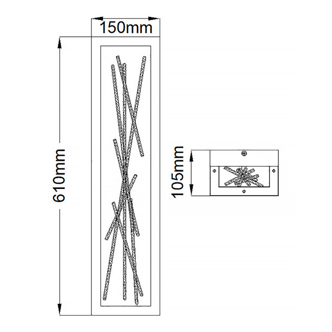 Настенный светильник Hinkley Styx QN-STYX-LED-W-BG Настенный светильник Hinkley Styx QN-STYX-LED-W-BG
