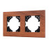 Рамка на 2 поста из натурального дерева Arlight FRM-XSILO-WD-2-NL 050871 Рамка на 2 поста из натурального дерева Arlight FRM-XSILO-WD-2-NL 050871