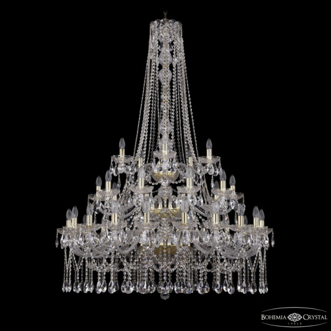 Подвесная люстра Bohemia Ivele Crystal 1413/20+10+5/400/h-158/3d G