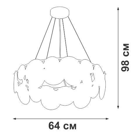 Подвесная люстра Vitaluce V5801-8/6S Подвесная люстра Vitaluce V5801-8/6S