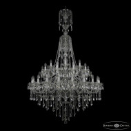 Подвесная люстра Bohemia Ivele Crystal 1415/20+10+5/400/XL-185/2d Ni